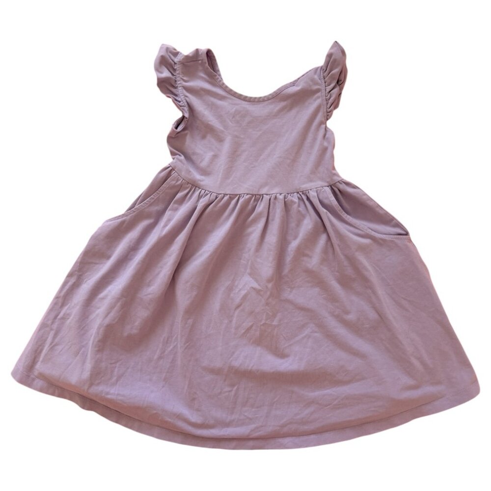 Hanna Andersson | Flutter Sleeve Skater Dress 6-7 YR